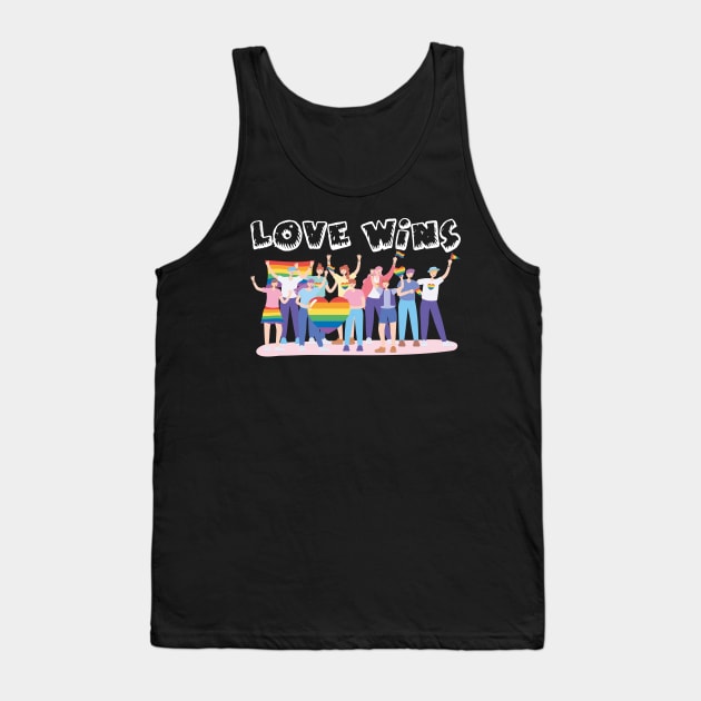 Love Wins, Love Wins design Tank Top by Aratack Kinder